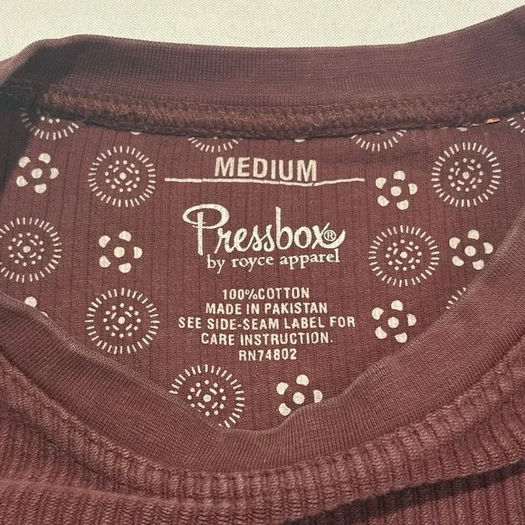 Pressbox Women's Texas A&M Aggies Comfy Cord Vintage Wash Pullover Sweatshirt M - Picture 3 of 9